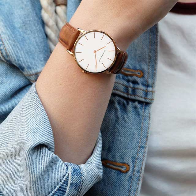 hannah martin leather women watch model hm ch36G gallery img 14