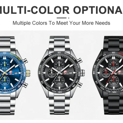 cheetah chronograph stainless steel men watch ch1610 gallery img 1