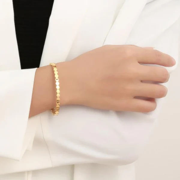 hexagon honeycomb women bangle egbt353 gallery img 4