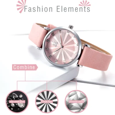 sk leather women watch k0099 gallery img 1
