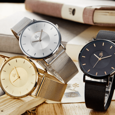 sk mesh stainless steel women watch k0030 featured img