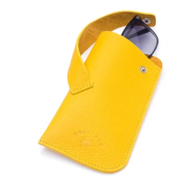 westpolo lonex genuine leather glasses case – yellow featured img