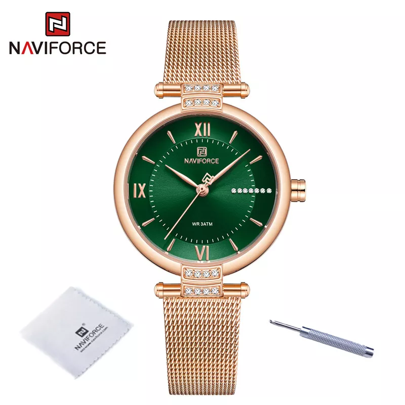 NAVIFORCE New Simple Watches For Women Luxury Brand Ladies Wrist watch Fashion Elegant Bracelet Waterproof Steel.jpg 1