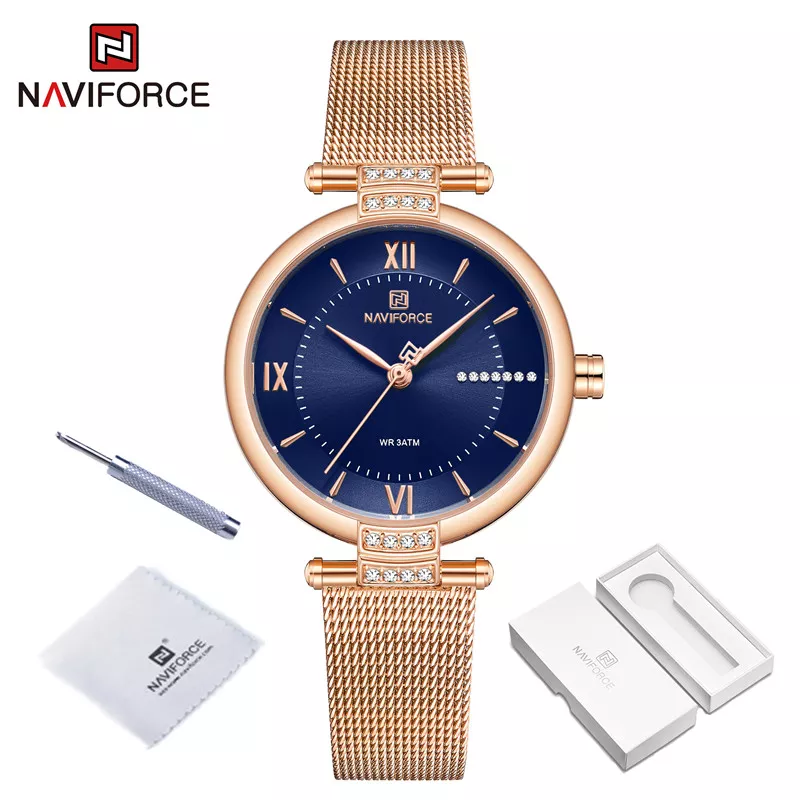 NAVIFORCE New Simple Watches For Women Luxury Brand Ladies Wrist watch Fashion Elegant Bracelet Waterproof Steel.jpg 2 1