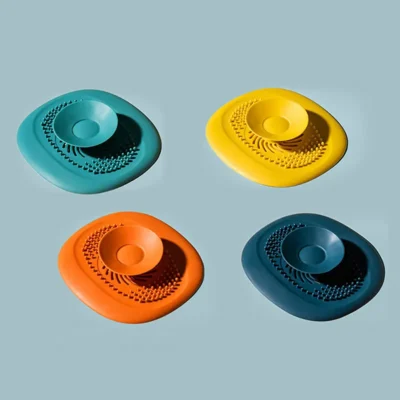 Bathroom Silicone Sink Drain Protector for Floor
