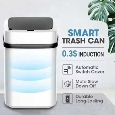 13L Kitchen Trash Bin – Smart Bathroom Touch Trash Can, Toilet Waste Bin, Durable Garbage Bucket for Kitchen & Bathroom