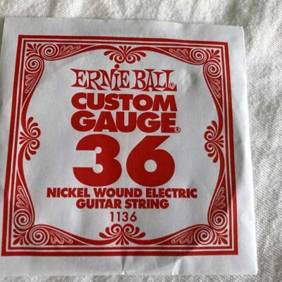 Ernie Ball Custom Gauge 36 Nickel Wound Electric Guitar String - Model 1136