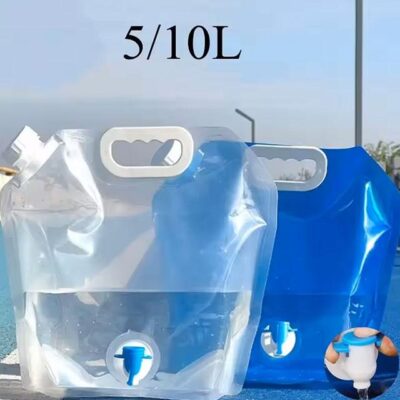 10L Camping Water Bag – Portable Folding Water Container, Collapsible Bucket for Outdoor Travel & Camping Supplies