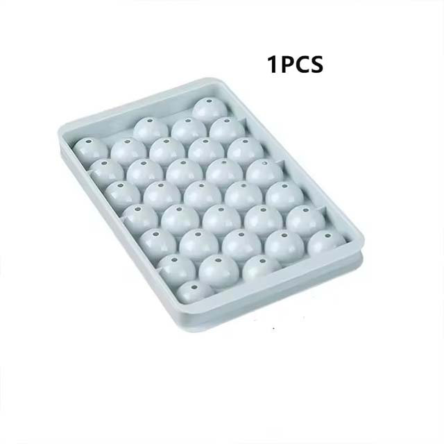 33-Cavity Ice Ball & Popsicle Mold – PP Ice Cube Tray for Frozen Whiskey, Lollipops & More