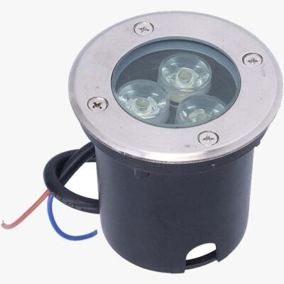 3W Waterproof Buried LED Light – Stainless Steel In-Ground Garden Light for Parks, Villas & Outdoor Spaces (24V)