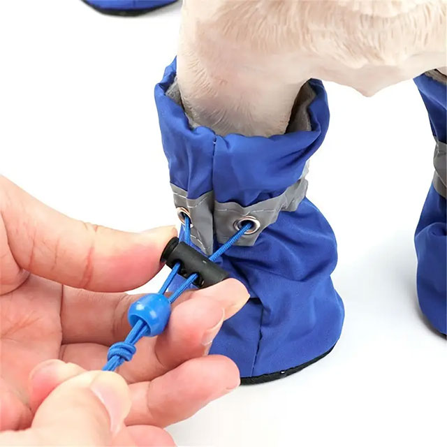 4PCS Water-Resistant Dog Shoes for Small Dogs β Protect Your Pet's Paws & Keep Them Dry | Non-Slip Puppy Boots, Ideal Christmas Gift