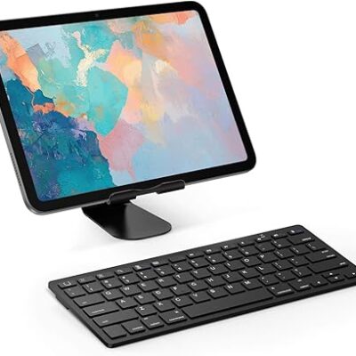 OMOTON Bluetooth Keyboard for Mac - Compact Wireless Keyboard Compatible with MacBook Pro/Air, iMac, iMac Pro, Mac Mini, Mac Pro Laptop and PC (Black)