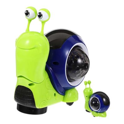 Alasum Snail Dance Early Learning Toys - Crawling with Light Moving Snail Toy - Baby Interactive Crawling Toy - LED Light Sensing ABS Glow LED Child