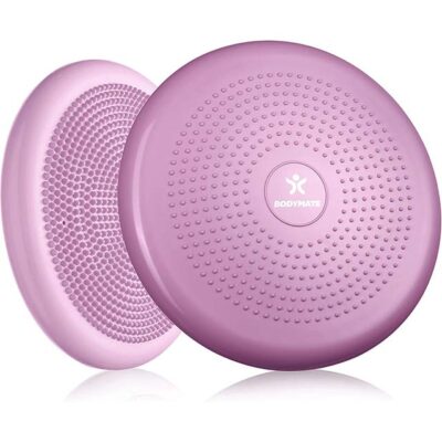 BODYMATE Ball Seat Cushion with Pump, 34 cm Diameter - Balance Cushion, Air Cushion, Balance Pad, Nub Cushion - Core, Fitness, Rehabilitation, Coordination and Back Training