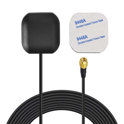 Bingfu Vehicle Waterproof Active GPS Navigation Antenna with SMA Male Connector for Car Stereo Head Unit GPS Navigation System Module- Truck Marine Boat GPS Tracker Locator Real Time Tracking