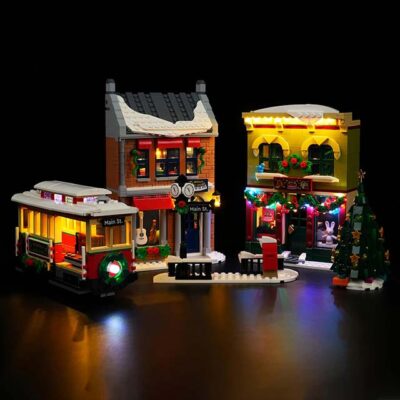 BrickBling LED Light Set for Lego 10308 Holiday Main Street - Lighting Kit Only, Creative Gift for Lego Holiday Street