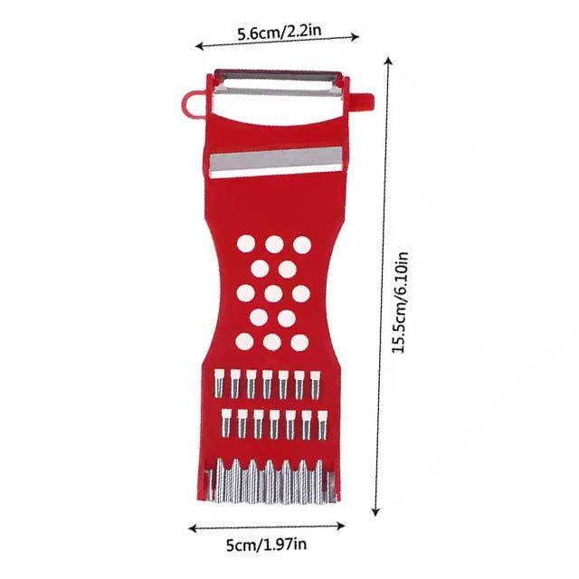 Handheld Carrot Grater & Vegetable Cutter – Multifunctional Kitchen Tool for Slicing, Mashing & Peeling