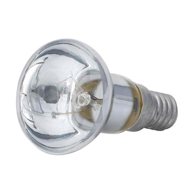 Clear Edison E14 R39 Reflector Bulb - 30W Incandescent Dimmable Lamp for Lava Lamps & More