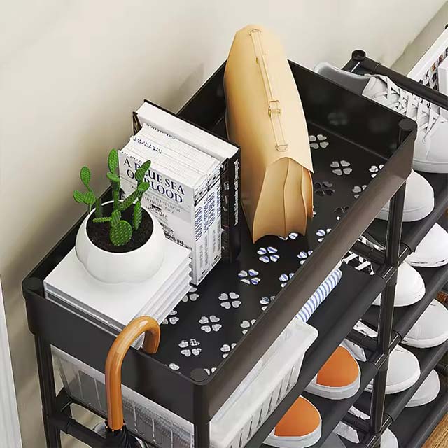 DIY Trapezoidal Shoe Rack – Multi-Purpose Storage & Assembly Shoe Cabinet Organizer