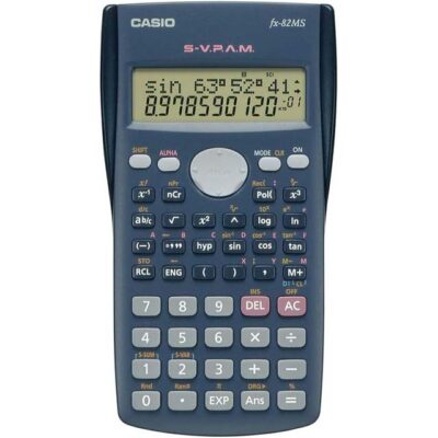 FX-82MS Scientific Calculator – 2-Line Display, 240 Functions, Non-Programmable Precision Tool for Students & Professionals