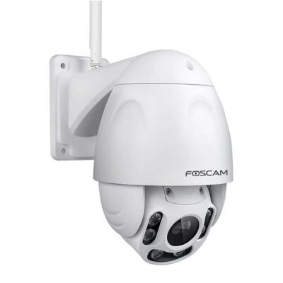 Foscam FI9928P Outdoor PTZ WiFi Security Camera – 1080P HD Wireless IP Cam with 4x Optical Zoom, Pan Tilt, Night Vision (Up to 196ft), IP66 Weatherproof, WDR & Motion Alerts – White