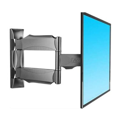 Full Motion TV Wall Mount Bracket for 32–55 Inch TVs – Articulating Swivel, Tilt, Level & Extension | Heavy-Duty Wall Mount Holds up to 110 lbs, Max VESA 400x400mm
