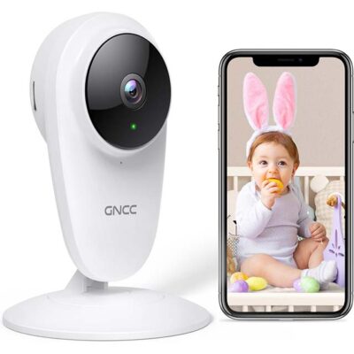 GNCC GC1Pro 3MP Indoor/Outdoor WiFi Security Camera – HD Night Vision, Two-Way Audio & Sound Detection for Kids, Pets & Seniors