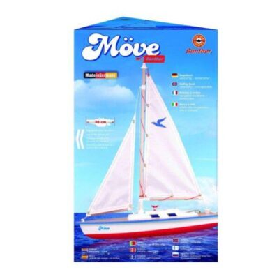 GUNTHER Move Sailing Boat | Adjustable Sails & Rudder | High-Quality & Seaworthy | 39cm Length | Perfect for Water Adventures