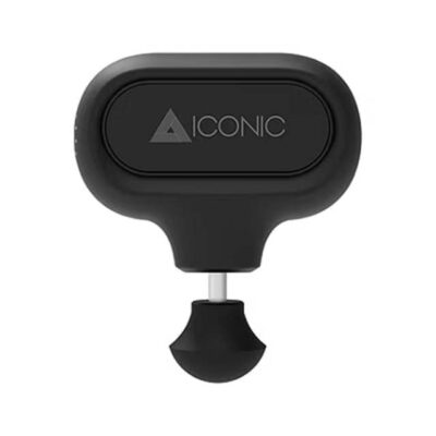 Iconic Mini Percussion Muscle Massager Black – Portable Deep Tissue Pain Relief & Recovery Device