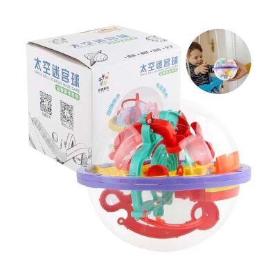 KOIROI 3D Maze Labyrinth Ball - 100 Obstacles - Labyrinth Ball - Three-Dimensional Maze - Ball Game Puzzle Skill Toy