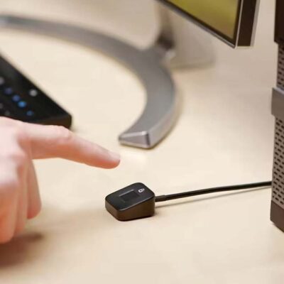 Kensington VeriMark Desktop Fingerprint Key K62330 - Windows Hello/FIDO U2F Certified, Microsoft Compatible Security Key for Secure Login