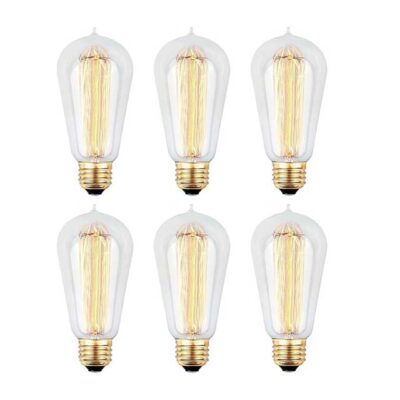 KinHom 6pcs Edison Bulbs
