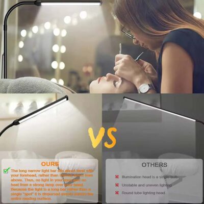 LED Floor Lamp for Living Room & Bedroom - Adjustable Gooseneck, Dimmable Standing Light for Office, Reading, and Home Decor