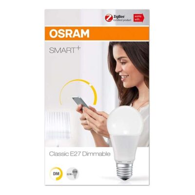 OSRAM Smart+ LED ZigBee Lamp with E27 Socket – Warm White Dimmable Smart Bulb Compatible with Echo Plus & Echo Show (2nd Gen)