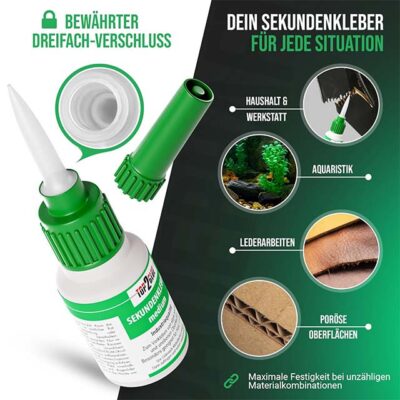 Langlauf Schuhbedarf® Shoe Glue Set - 20g Superglue & 60g Kömmerling Kövulfix Record Adhesive for Durable Shoe Repairs
