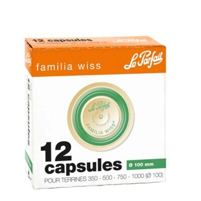 Le Parfait Familia Wiss Sealing Caps - Green (100mm) - Pack of 12