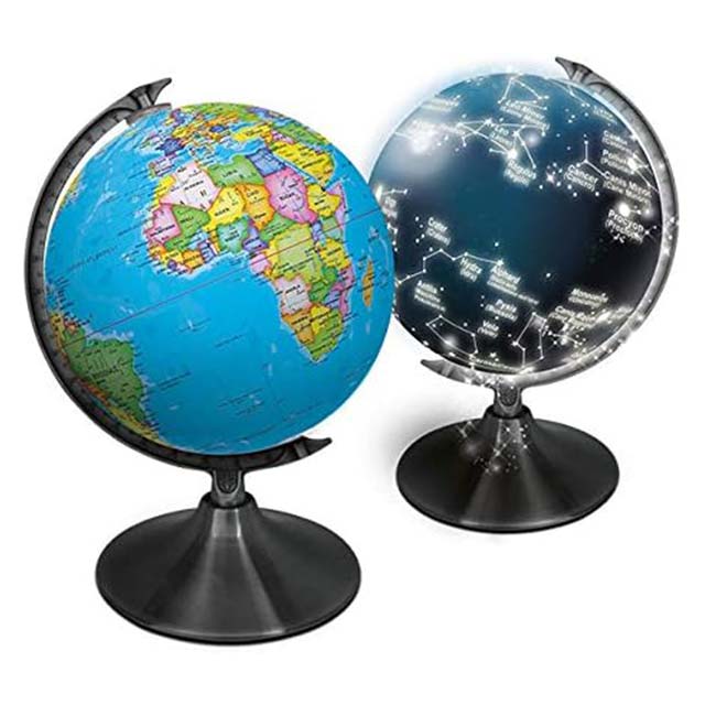 Lisciani Giochi Genius World Map with Constellations – Illuminated Celestial Design & Educational Decor (Model 83862)