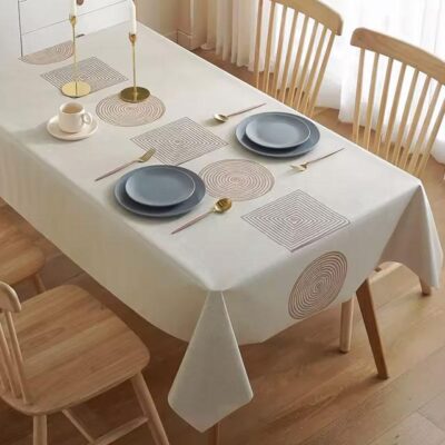 Mandala Waterproof Tablecloth – Thickened, Anti-Scalding, Rectangular Dining Cover for Home & Party Décor