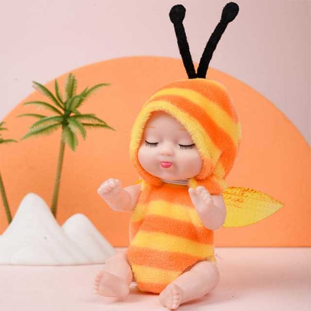 Mini Kawaii Baby Sleeps Doll