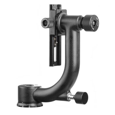 Movo GH600 Carbon Fiber Gimbal Tripod Head for Vertical/Portrait Mount with Arca-Swiss Quick-Release Plate