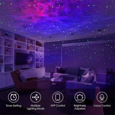 Panamalar Smart Star Projector – WiFi Nebula Projector with App Control, Timer & Alexa Voice Control | Night Light for Bedroom & Kids Party Gift