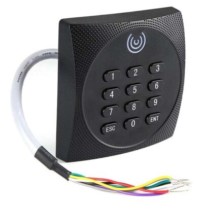 LCMDFZ Waterproof RFID Card Reader - Multi-Functional ID & Password Keypad for Banks & Public Buildings