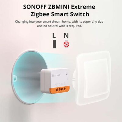 SONOFF ZBMINIL2 Zigbee Smart Light Switch (No Neutral Wire Required) - 2-Way Smart Switch Compatible with Alexa, SmartThings, Google Home & SONOFF ZBBridge-P (ZigBee Hub Required)