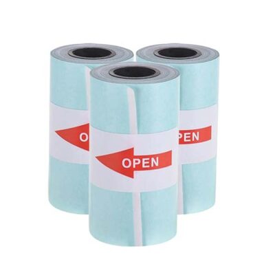 Printable Sticker Paper Roll – Direct Thermal Self-Adhesive Paper, 57x30mm for A6 Pocket Thermal Printer, Compatible with P1/P2 Mini Photo Printer