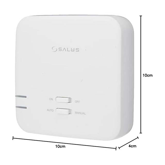 Salus Controls RT520RF Wireless Thermostat - Boiler Plus Compliant Digital & Electronic Room Thermostat - White