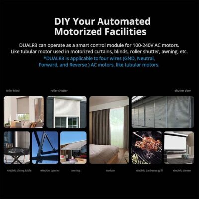 Sonoff DIY DUALR3 Smart Dual Relay Wi-Fi Switch - TUV Certified, Power Metering, Two-Way Smart Switch with Overload Protection, Alexa & Google Assistant Compatible, White