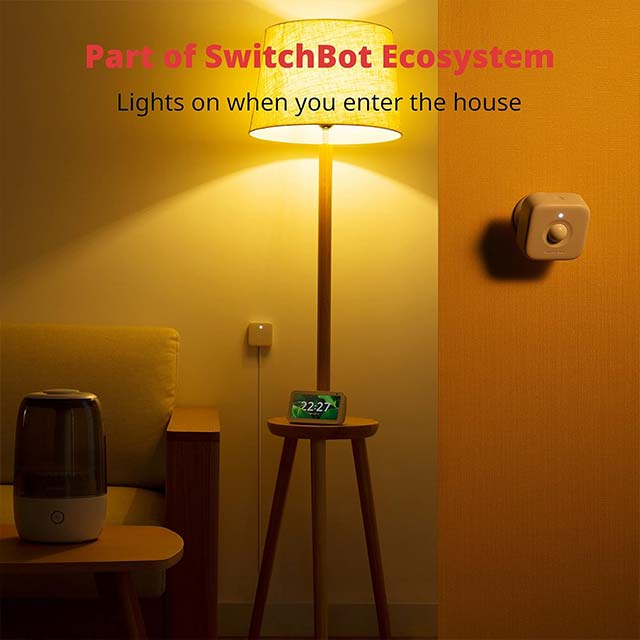 SwitchBot Smart Motion Door Sensor - Wireless PIR Motion Detector for Home Security, Alexa Compatible with SwitchBot Hub