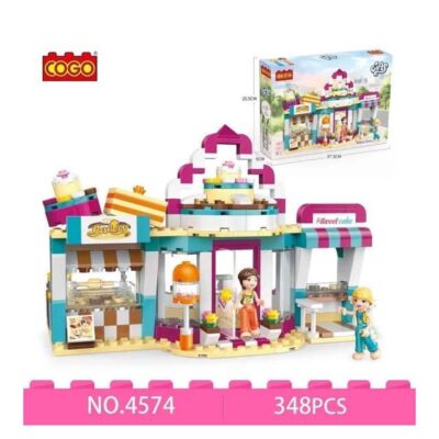 COGO Kids City Bakery Playset – 348-Piece Building Blocks Toy with Cupcakes & Desserts – Perfect Gift for Boys & Girls