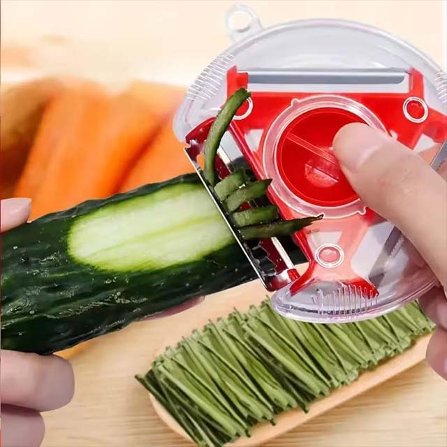 3-in-1 Magic Trio Peeler Set – Slicer, Shredder & Julienne Cutter for Versatile Kitchen Prep