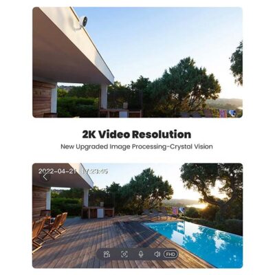 ZS-GQ1 Battery-Powered Wireless Security Camera - 1080P HD, WiFi, Motion Detection, 2-Way Audio, Night Vision, Waterproof, SD/Cloud Storage